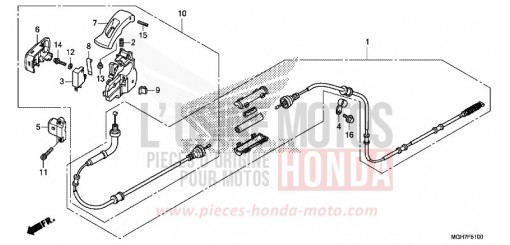 PARKING BRAKE LEVER VFR1200XDLF de 2015
